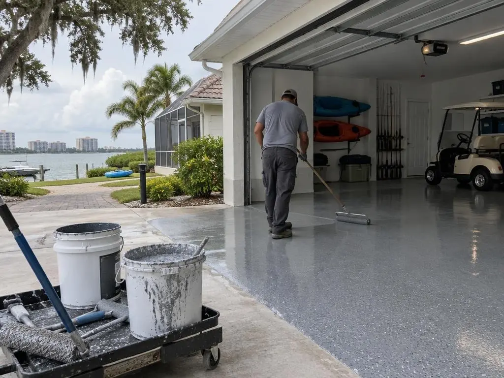 Polyaspartic Garage Coatings in St. Petersburg, FL